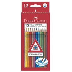 FABER-CASTELL 輝柏 水彩握筆式色鉛筆 紙筒, 12色, 1個