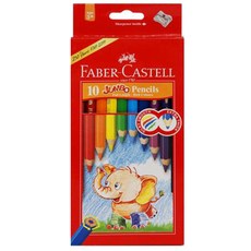 FABER-CASTELL 輝柏 巨型彩色鉛筆紙管, 10 種顏色