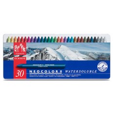 卡達 Neocolor II 水溶性蠟筆組, 30色