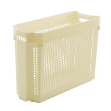 VISVIVA Stack Cargo 纖薄收納箱, 象牙白, 19 x 49.4 x 34.3 cm, 1個