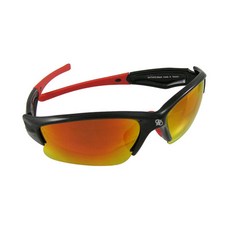 신한 광학 플로라이즈 밀러 렌즈 낚시용 편광 선글라스 SH7040, Black + Red Brown(Red Coating), 1개