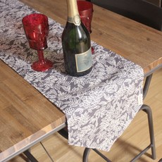 Noland 葡萄桌旗, 黑色, 180 x 30 cm