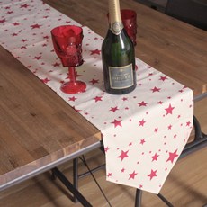 Noland 스타 테이블 러너, 핑크, 180 x 30 cm, 1개