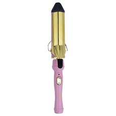 CNS WORLD 電子 專業用 32mm 強力捲髮器 女神波浪捲髮棒 NPCI32, 粉紅色 + 金色