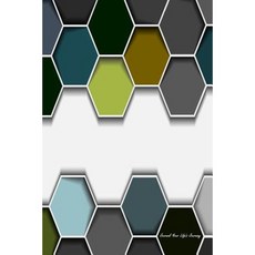 Journal Your Life's Journey: Abstract Hexagon Lined Journal 6 X 9 100 Pages Paperback, Createspace Independent Publishing Platform