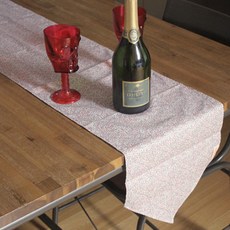 Noland 滿天星餐桌旗, 粉色, 200 x 30 cm