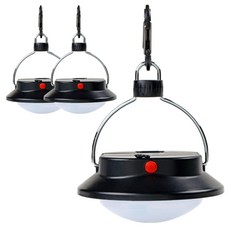 블럭마트 LED 60구 캠핑전등, 블랙계열, 3개