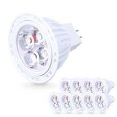 cityo LED MR16照明燈泡 4W 10入, 暖黃光