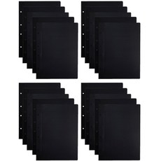 ALPHA A4文件夾, 黑色, 20入