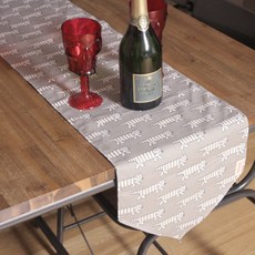 Noland 老虎桌旗, 灰色, 160 x 30 cm