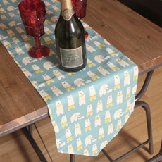 Noland 白熊桌旗, 藍色, 180 x 30 cm