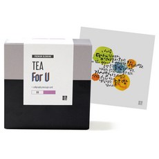 1AM For U 블랜딩 티세트 체리 쥬빌레, 티백 6p + 미니 캘리그라피 카드 내마음땅같아라, 1세트