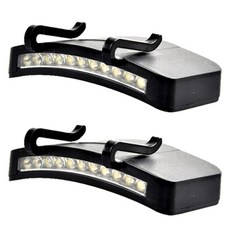 積木超市 LED 11燈珠頭燈 帽夾燈, 混合顏色, 2個