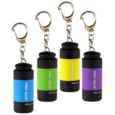 Block Mart 露營 USB充電式 LED 迷你手電筒, 隨機出貨, 4個