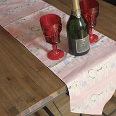 Noland 動物朋友桌旗, 粉紅色, 200 x 30 cm