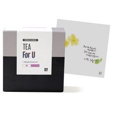 1AM For U 블랜딩 티세트 체리 쥬빌레, 티백 6p + 미니 캘리그라피 카드 자세히보아야예쁘다, 1세트