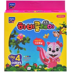 알파 하비 클레이 4색, 핑크, 18g, 1개