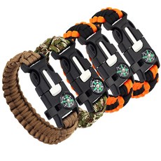 戶外多功能求生手鍊, 隨機發貨, 4件