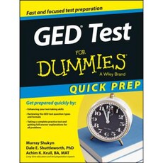 GED Test for Dummies Quick Prep Paperback
