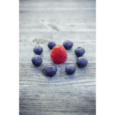 Blueberries and a Raspberry Fruit Journal: 150 Page Lined Notebook/Diary Paperback, Createspace Independent Publishing Platform