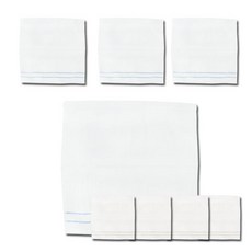 TERRY GALLERY 歌巾特里廚房雪環手巾藍色4p+米色4p, 混色, 1套