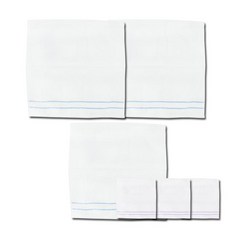 TERRY GALLERY 歌巾特里廚房雪環手巾藍色3p+紫色3p, 混色, 1套