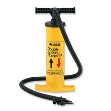 로고스 더블 액션 에어 펌프, 옐로우, 1개