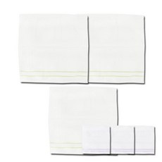 TERRY GALLERY 歌巾特里廚房雪環手巾綠色3p+紫色3p, 混色, 1套