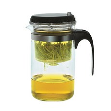 데코즈인 글라스 녹차포트 500ml, 혼합 색상, 1개