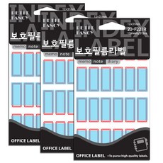 쁘띠팬시 보호필름라벨 견출지 20-F221R 13p, 13개입, 3개