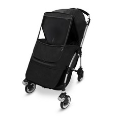 Manito 麻花Bugaboo Bee專用嬰兒推車防風罩, 黑色