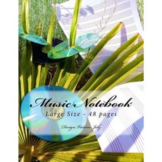 Music Notebook Large Size 48 Pages: Original Design Type 8 Paperback, Createspace Independent Publishing Platform