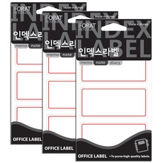 쁘띠팬시 인덱스라벨 20-203R, 18개입, 3개