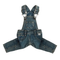 PUPPY ANGEL GEOLGINE牛仔吊帶褲造型狗狗衣 PA-OR177, 760海軍