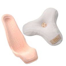 alpremio 枕頭+哺乳椅組, 淺珊瑚色(棉)