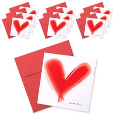 투영디자인 미니축하카드 10p + 봉투 10p, 하트2러브