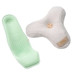 alpremio 枕頭+哺乳椅組, 淺綠色(網狀)