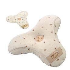 alpremio 孩童用防扁頭枕+網狀枕套, 王冠圖案款