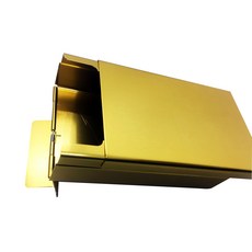 폰슈 반자동 원터치 메탈 담배케이스 골드, 1개