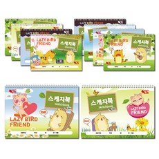 動物圖案素描本 10入 隨機出貨, 30張