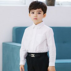 JACKID 男童素色長袖襯衫