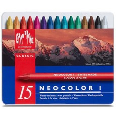 卡達 Neocolor I 色鉛筆組, 15色, 1個