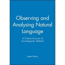Observing and Analysing Natural Language Paperback, Wiley-Blackwell