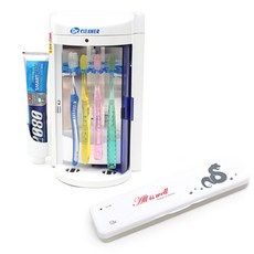 닥터크리너 가정용 칫솔살균기 DR-21 + 휴대용 건전지 USB 겸용 12간지 칫솔살균기 BIO-301, 가정용(DR-21), 휴대용(BIO-301)