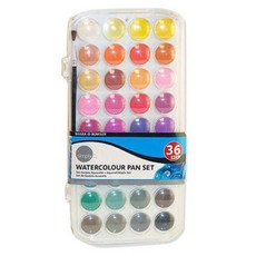 Delleroni 簡單固體蛋糕塗料套裝, 36色