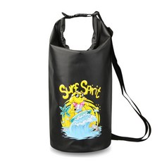 리브블루 SURF SPIRIT 드라이백 10L LIVB0010, 블랙