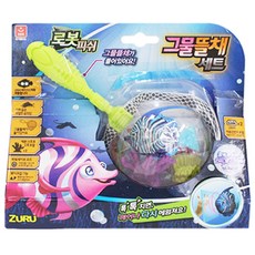 오로라월드 로봇피쉬 NEW 그물뜰채세트 낚시놀이, 혼합 색상, 1개