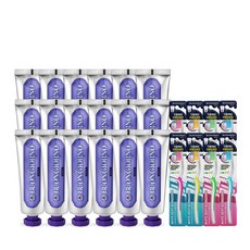 Denti Buongiorno牙齦護理蜂蜜香牙膏 100g*18入+白色細毛牙刷 8入, 1套