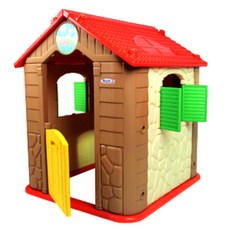 햇님토이 키즈 플레이하우스 H1-2, 브라운, 레드, 1개