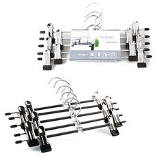 선우랜드 치마바지걸이 브라운 5p + 블랙 5p, 혼합 색상, 10개입